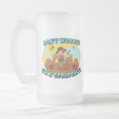 Maak je geen zorgen! Ik ben een geoloog! Matglas Bierpul (Links)