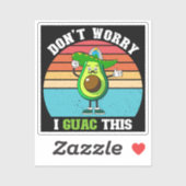 Maak je geen zorgen ik guac deze vegetarische Mexi Sticker (Vel)