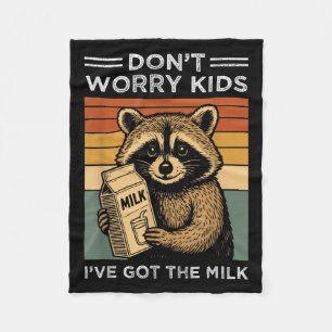 Maak je geen zorgen Kinder Ik heb de Milk Funny Re Fleece Deken