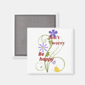 Maak je geen zorgen magneet (Voorkant / Achterkant)