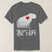 Maak je geen zorgen om Capy Capybara T-shirt (Design voorkant)