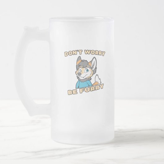 Maak je geen zorgen om de gier Furry Fandom Fursui Matglas Bierpul (Links)