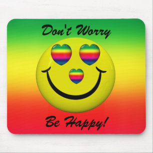 Maak je geen zorgen om gelukkig gezicht te zijn Mo Muismat