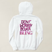 Maak je geen zorgen over BB hoodie - wit (Design achterkant)