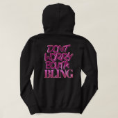 Maak je geen zorgen over BB hoodie - zwart (Design achterkant)