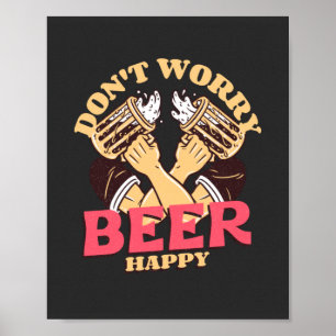Maak je geen zorgen over Beer Happy Poster