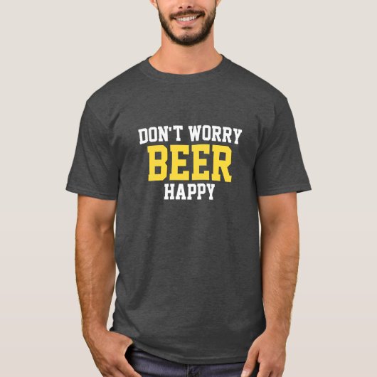 Maak je geen zorgen over Beer Happy T-shirt (Voorkant)