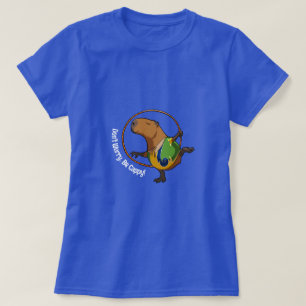 Maak je geen zorgen over Cappy Capybara Gymnast Ho T-shirt