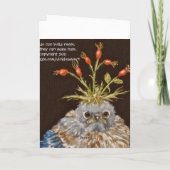 Maak je geen zorgen over de blauwe vogelkaart kaart (Achterkant)