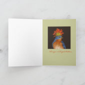 Maak je geen zorgen over de blauwe vogelkaart kaart (Binnen)