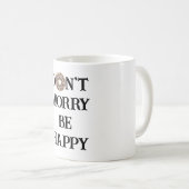 Maak je geen zorgen over de Mok van Happy Typograp (Voorkant rechts)