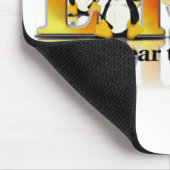 Maak je geen zorgen over de pinguïn muismat (Hoek)