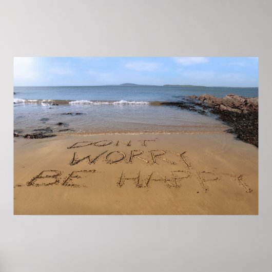 maak je geen zorgen over gelukkig poster (Voorkant)