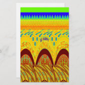 Maak je geen zorgen over Happy Art Print Design Briefpapier (Voorkant / Achterkant)