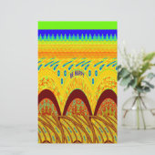 Maak je geen zorgen over Happy Art Print Design Briefpapier (Staand voorkant)