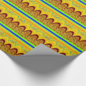 Maak je geen zorgen over Happy Art Print Design Cadeaupapier (Hoek)