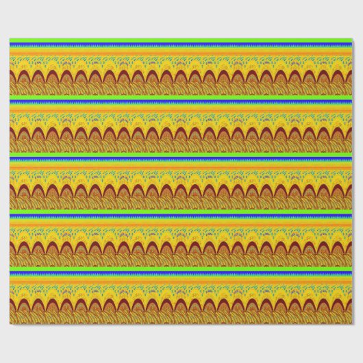 Maak je geen zorgen over Happy Art Print Design Cadeaupapier (Vlak)