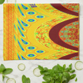 Maak je geen zorgen over Happy Art Print Design Theedoek (Gevouwen)