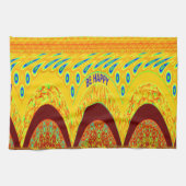 Maak je geen zorgen over Happy Art Print Design Theedoek (Horizontaal)