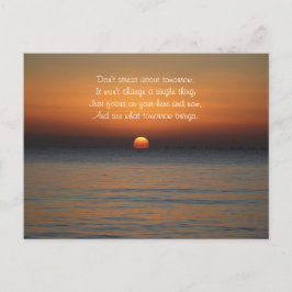 Maak je geen zorgen over het Motivatie Briefkaart 