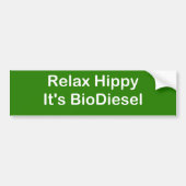 Maak je geen zorgen over Hippy Het is BioDiesel Bumpersticker (Voorkant)