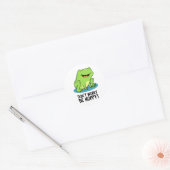 Maak je geen zorgen over hoe hoppy grappige Happy  Ronde Sticker (Envelop)
