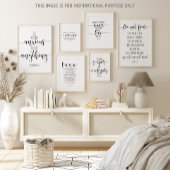 Maak je geen zorgen over iets, Filippijnen 4:6 Poster