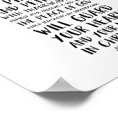 Maak je geen zorgen over iets, Filippijnen 4:6 Poster (Hoek)