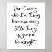 Maak je geen zorgen over iets poster (Voorkant)