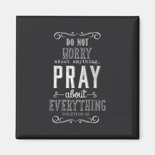 Maak je geen zorgen over iets Praatjes over alles Magneet (Voorkant)