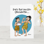 Maak je geen zorgen over je 29ste verjaardag kaart (Gele Bloem)