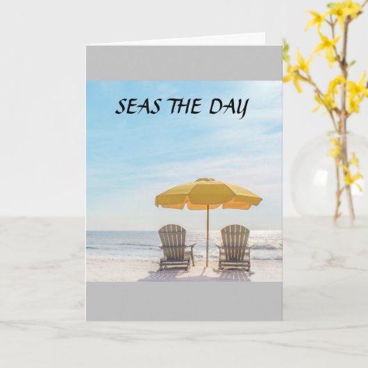 MAAK JE GEEN ZORGEN OVER "STRANDBLIJ" PLEZIER **60 KAART (Gele Bloem)