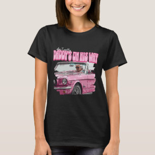 Maak je geen zorgen papa is op weg naar grappige D T-shirt