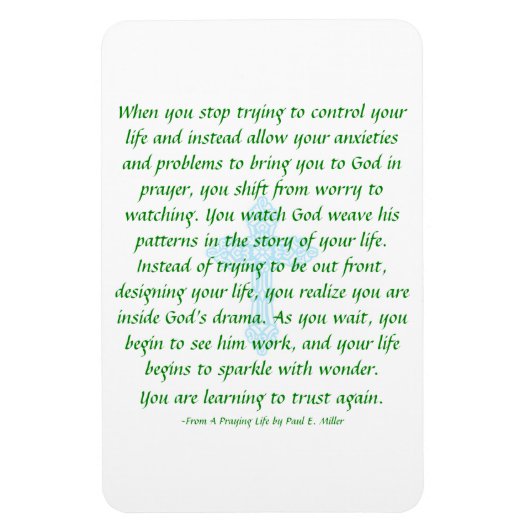 Maak je geen zorgen - Pray en Watch Magnet Magneet (Verticaal)