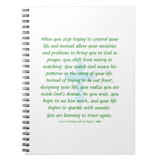 Maak je geen zorgen - Pray en Watch Notitieboek (Voorkant)