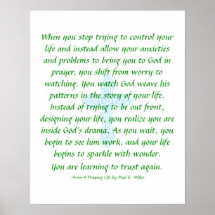 Maak je geen zorgen - Pray en Watch Poster