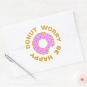 Maak je geen zorgen ronde sticker (Envelop)