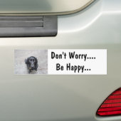 Maak je geen zorgen.... Wees blij Bumpersticker (Op auto)