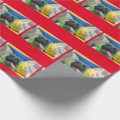 Maak je geen zorgen, wees blij cadeaupapier (Hoek)