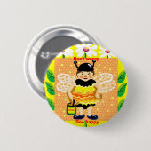 Maak je geen zorgen, wees blij ronde button 5,7 cm (Voorkant /achterkant)