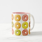 Maak je geen zorgen, wees blij! tweekleurige koffiemok (Voorkant rechts)