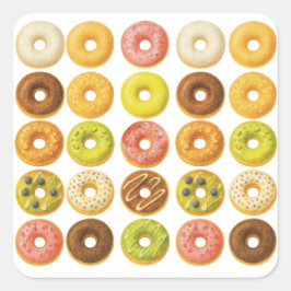 Maak je geen zorgen, wees blij! vierkante sticker