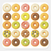 Maak je geen zorgen, wees blij! vierkante sticker (Voorkant)