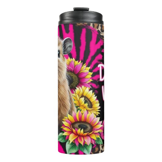 Maak je geen zorgen, wees Cappy - Schattigee Capyb Thermosbeker (Voorkant)