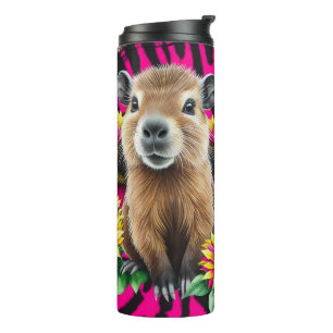 Maak je geen zorgen, wees Cappy - Schattigee Capyb Thermosbeker