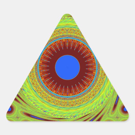 Maak je geen zorgen, wees een vrolijke kunstprint sticker (Voorkant)