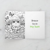 Maak je geen zorgen, wees hopeloos | Frog Pun Vrie Kaart (Binnen)