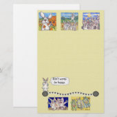 Maak je geen zorgen, wees hoppy Briefpapier (Voorkant / Achterkant)