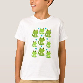 Maak je geen zorgen, wees hoppy: De Lucky Frog Par T-shirt