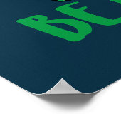 Maak je geen zorgen, wees hoppy lachende Cartoon k Poster (Hoek)